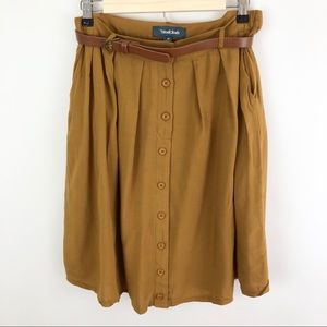 ModCloth Bookstore’s Best A Line Button Down Skirt
